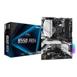 ASRock B550 PRO4 ATX Motherboard AM4 DDR4 PCIe 4.0 RGB ASRock B550 PRO4 ATX Motherboard AM4 DDR4 PCIe 4.0 RGB